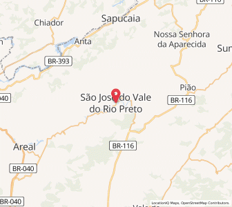 Map of São José do Vale do Rio Preto, Rio de Janeiro