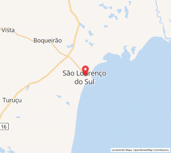 Map of São Lourenço do Sul, Rio Grande do Sul