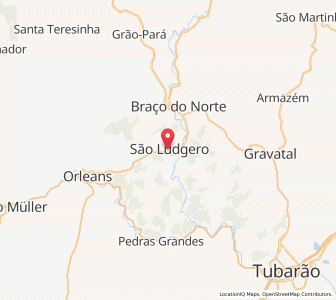 Map of São Ludgero, Santa Catarina