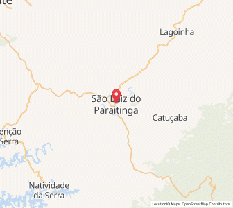 Map of São Luiz do Paraitinga, São Paulo