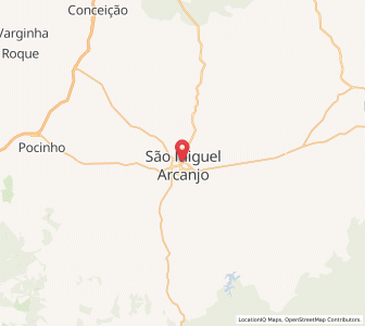 Map of São Miguel Arcanjo, São Paulo