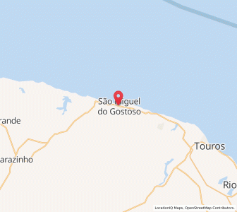 Map of São Miguel do Gostoso, Rio Grande do Norte