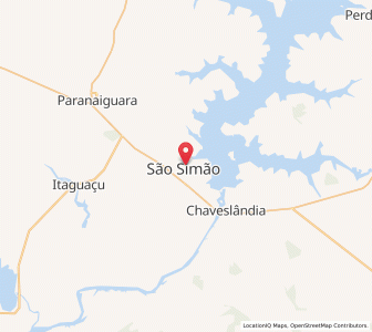 Map of São Simão, Goiás