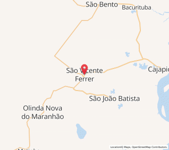 Map of São Vicente Ferrer, Maranhão