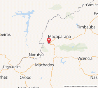Map of São Vicente Ferrer, Pernambuco