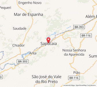 Map of Sapucaia, Rio de Janeiro