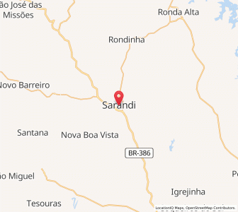 Map of Sarandi, Rio Grande do Sul