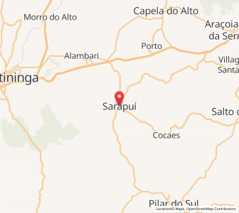 Map of Sarapuí, São Paulo