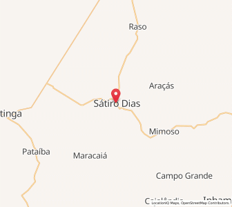 Map of Sátiro Dias, Bahia