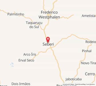 Map of Seberi, Rio Grande do Sul
