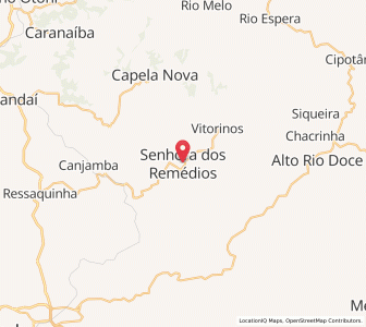 Map of Senhora dos Remédios, Minas Gerais