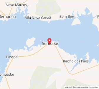 Map of Sento Sé, Bahia
