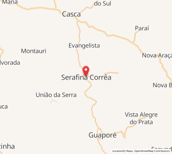 Map of Serafina Corrêa, Rio Grande do Sul