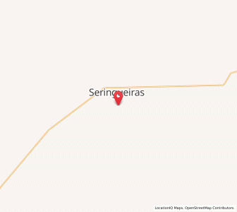 Map of Seringueiras, Rondônia