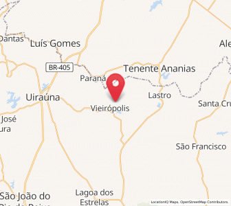 Map of Serra Branca, Paraíba