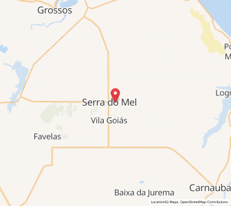 Map of Serra do Mel, Rio Grande do Norte