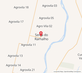 Map of Serra do Ramalho, Bahia
