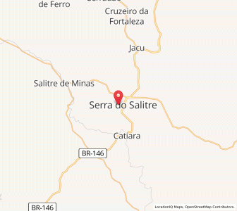 Map of Serra do Salitre, Minas Gerais