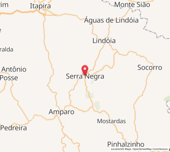 Map of Serra Negra, São Paulo