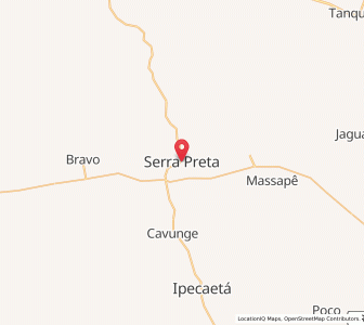 Map of Serra Preta, Bahia