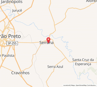 Map of Serrana, São Paulo