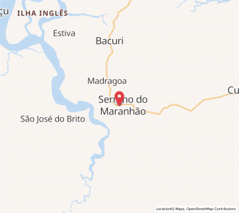 Map of Serrano do Maranhão, Maranhão