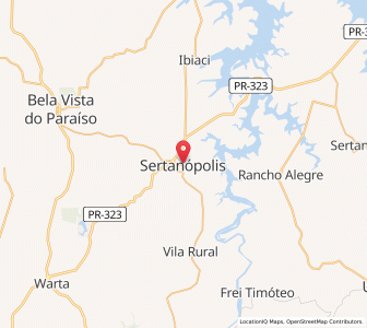 Map of Sertanópolis, Paraná
