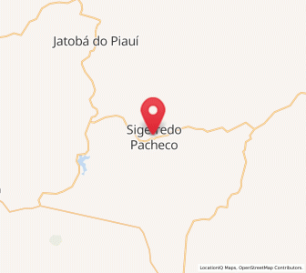 Map of Sigefredo Pacheco, Piauí