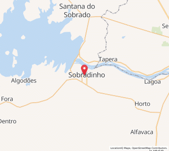 Map of Sobradinho, Bahia