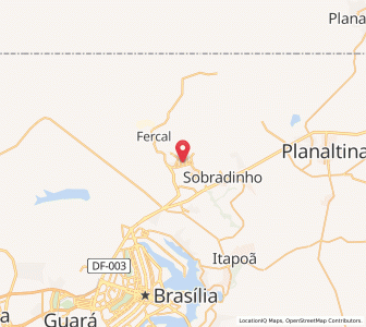 Map of Sobradinho II, Federal District