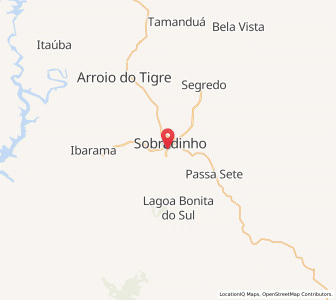 Map of Sobradinho, Rio Grande do Sul
