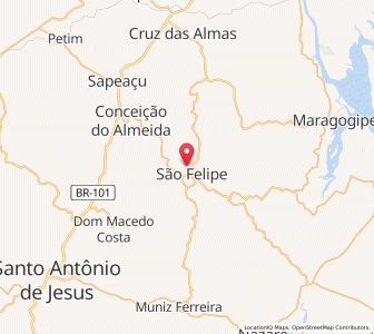 Map of Sobradinho, Bahia