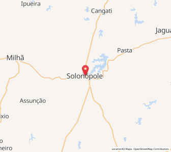 Map of Solonópole, Ceará