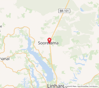 Map of Sooretama, Espírito Santo