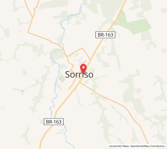 Map of Sorriso, Mato Grosso