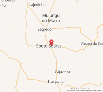 Map of Souto Soares, Bahia