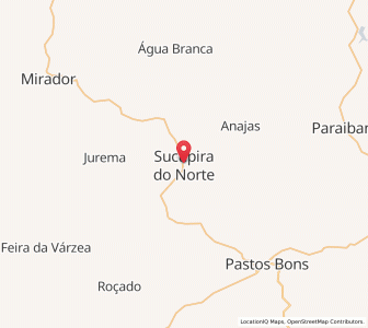 Map of Sucupira do Norte, Maranhão