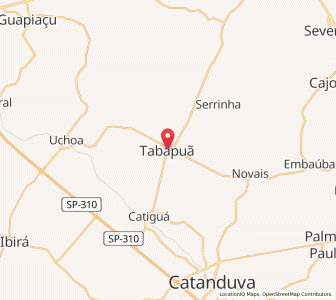 Map of Tabapuã, São Paulo