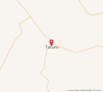 Map of Tacuru, Mato Grosso do Sul
