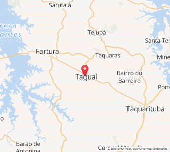 Map of Taguaí, São Paulo