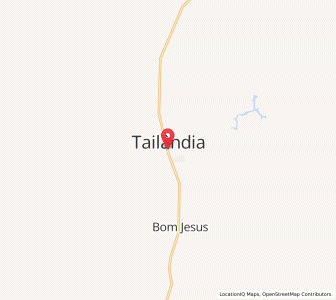 Map of Tailândia, Pará