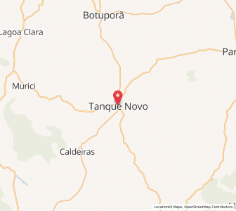 Map of Tanque Novo, Bahia