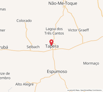 Map of Tapera, Rio Grande do Sul