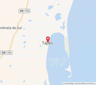 Map of Tapes, Rio Grande do Sul