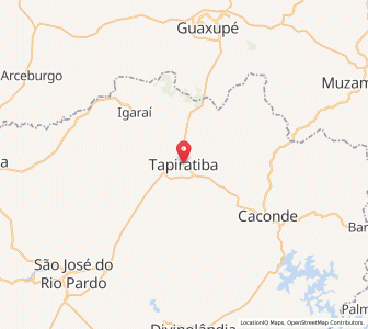 Map of Tapiratiba, São Paulo