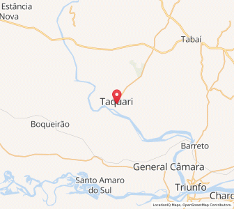 Map of Taquari, Rio Grande do Sul