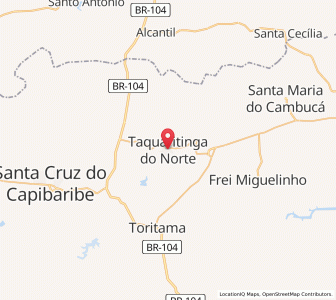 Map of Taquaritinga do Norte, Pernambuco