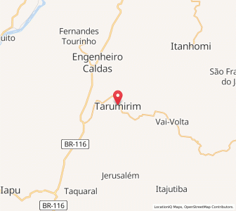 Map of Tarumirim, Minas Gerais