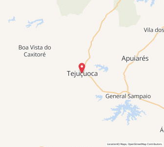 Map of Tejuçuoca, Ceará