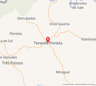 Map of Tenente Portela, Rio Grande do Sul